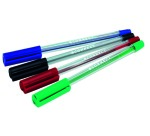 Q-CONNECT balpen, met dop, 0,7 mm, medium punt, blauw, doos van 50 stuks