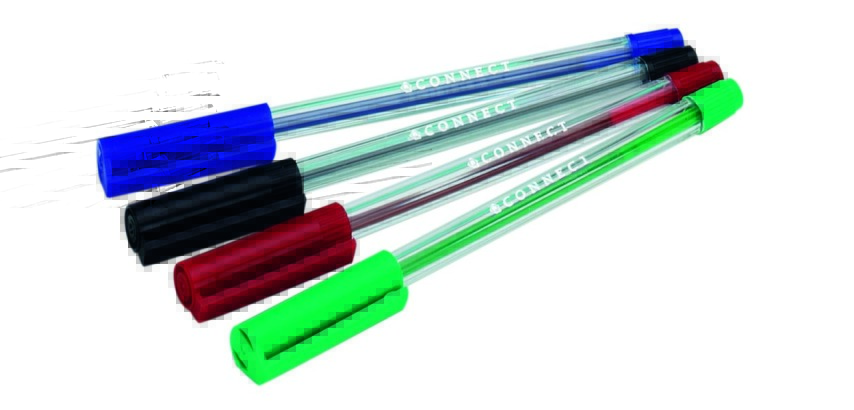 Q-CONNECT Kugelschreiber, mit Kappe, 0,7 mm, mittlere Spitze, blau, Schachtel mit 50 Stück
