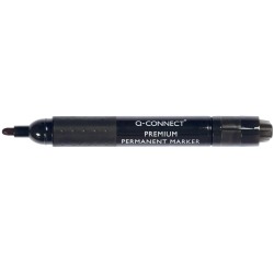 Q-CONNECT Premium marqueur permanent, 3 mm, pointe ronde, noir