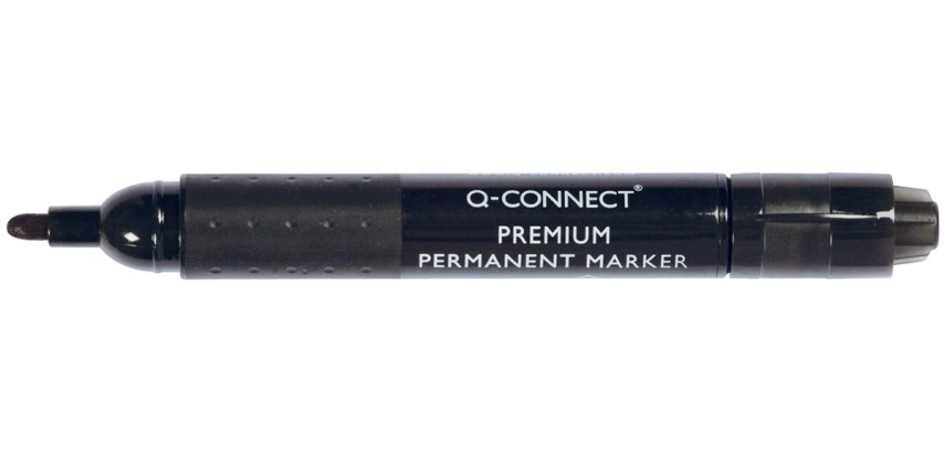 Q-CONNECT Premium permanent marker, 3 mm, ronde punt, zwart