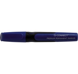 Q-CONNECT Premium marqueur permanent, 3 mm, pointe ronde, bleu