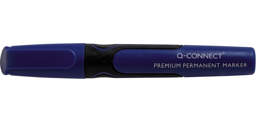 Q-CONNECT Premium Permanentmarker, 3 mm, Rundspitze, Blau