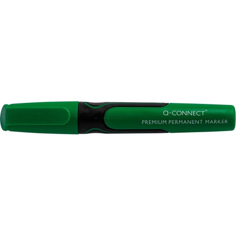 Q-CONNECT Premium marqueur permanent, 3 mm, pointe ronde, vert