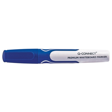 Q-CONNECT Permium marqueur tableau blanc, 3 mm, pointe ronde, bleu