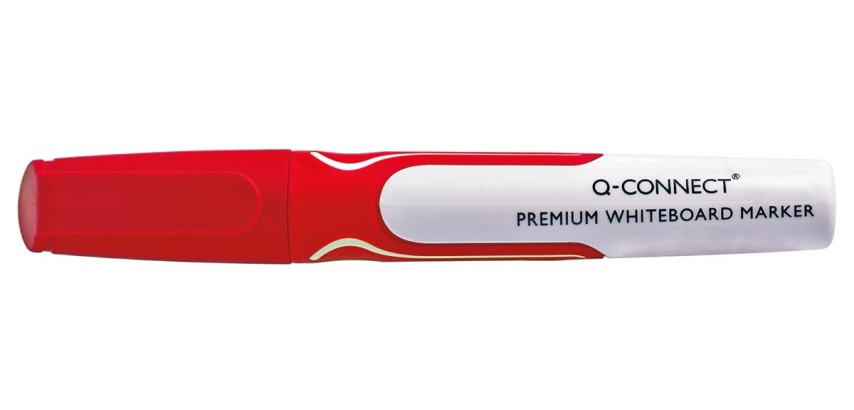 Q-CONNECT Premium Whiteboard-Marker, 3 mm, Rundspitze, Rot