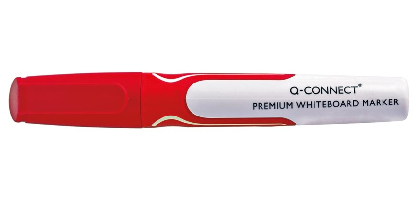 Q-CONNECT Premium whiteboard marker, 3 mm, ronde punt, rood