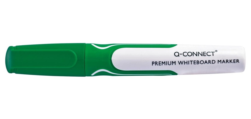 Q-CONNECT Permium marqueur tableau blanc, 3 mm, pointe ronde, vert