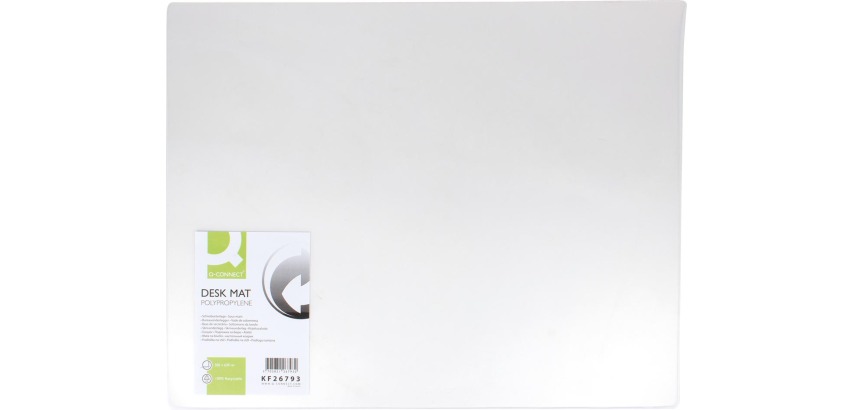 Q-CONNECT sous-main, ft 63 x 50 cm, transparent