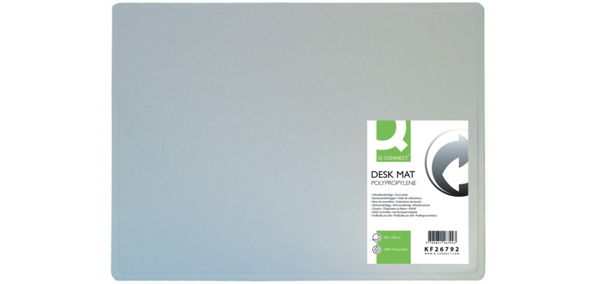 Q-CONNECT sous-main, ft 53 x 40 cm, transparent