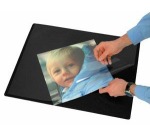 Q-CONNECT sous-main, ft 63 x 50 cm, noir, avec couverture