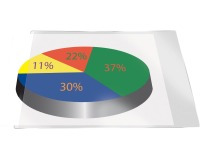 Q-CONNECT pochette, autocollante, ft A7, paquet de 10 pièces