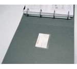 Q-CONNECT badge pocket, autocollante, ft 60 x 95 mm, ouvert sur le côté, paquet de 10 pièces