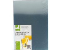 Q-CONNECT couvertures, ft A3, PVC, 200 micron, paquet de 100 pièces, transparent