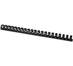 Q-CONNECT combs 22mm 21 loops 50 pieces black