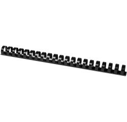 Q-CONNECT combs 22mm 21 loops 50 pieces black