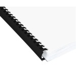Q-CONNECT combs 25mm 21 loops 50 pieces black
