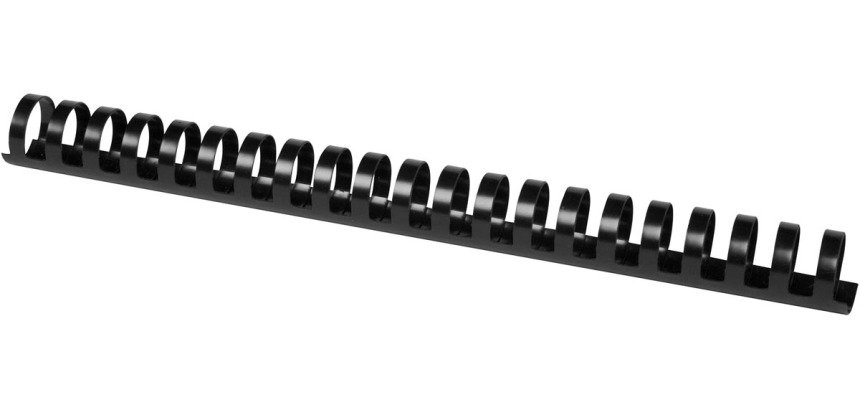 Q-CONNECT combs 25mm 21 loops 50 pieces black