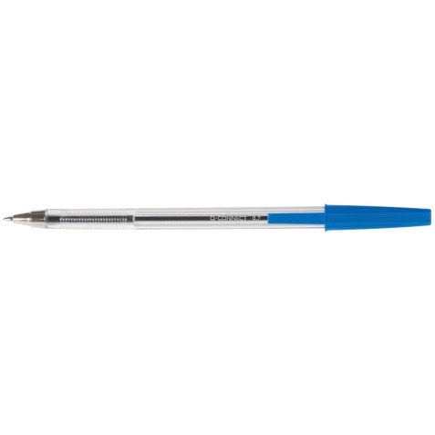 Q-CONNECT balpen, met dop, 0,7 mm, medium punt, blauw