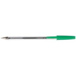 Q-CONNECT stylo bille, avec capuchon, 0,7 mm, pointe moyenne, vert