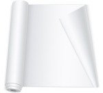 Q-CONNECT bloc pour tableau de conférence, ft 65 x 98 cm, 70 g/m², uni, rouleau de 50 feuilles