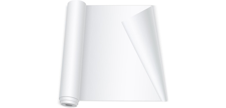 Q-CONNECT Block für Konferenztabellen, Format 65 x 98 cm, 70 g/m², unifarben, Rolle mit 50 Blättern