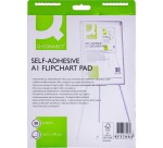 Q-CONNECT papier pour cheval de conférence, autocollant, ft 63,5 x 78 cm, 30 feuilles