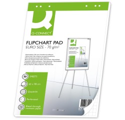 Q-CONNECT papier pour cheval de conférence, ft 65 x 98 cm, 70 g/m², quadrillé, 50 feuilles
