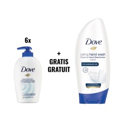 ACTION DOVE: 6x savon pour les mains, 250 ml (réf 1739560) + GRATUIT 1 x savon mains, capuchon, 250 ml