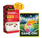 Scotch Action: 1 x Crystal Adhesive Tape ft 19x33, 12x (+2 free) + 1 x FREE balloon