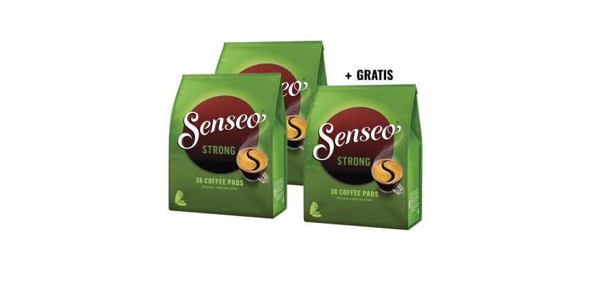 ACTION SENSEO: 2 + 1 FREE: Senseo Strong, pack of 36 coffee pods