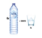 ACTION SPA: 1 x Spa Reine eau, bouteille de 1,5 l, paquet de 6 pièces + 1 x Vers Spa, 6 pièce