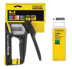 STANLEY AKTION: 1 x FatMax 4-in-1 Druckluftnagler + KOSTENLOS 1 x Box mit 1.000 Heftklammern, Typ A