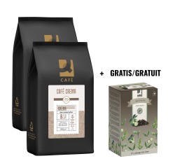 Q-CONNECT OFFER: 2 x Café Crema coffee beans, 1 kg + FREE 1 x Earl Grey tea, 20 bags