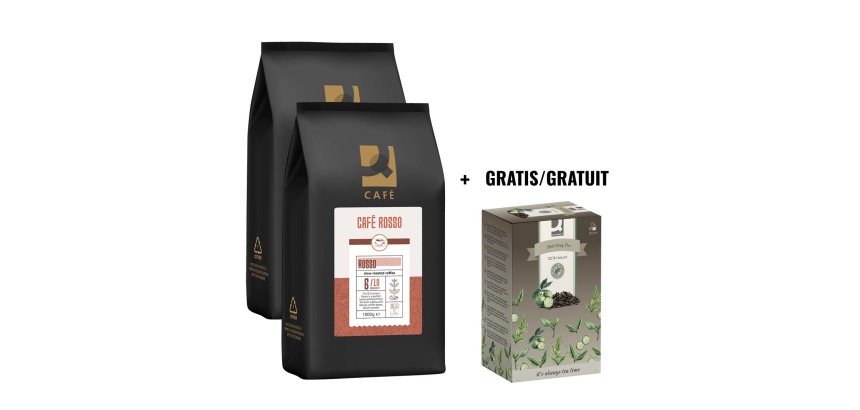 <p>ACTION Q-CONNECT: 2 x coffee beans Coffee Rosso, 1 kg + FREE 1 x tea, earl grey, 20 bags</p>
