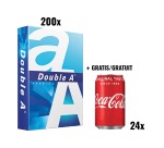 AKTION DOPPEL A: 1 x Palette Premium Papier A4, 80 g + KOSTENLOS 1 x Coca-Cola, 33 cl, 24 Stück