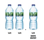 ACTION VALVERT: 2 + 1 GRATUIT: Valvert eau, bouteille de 50 cl, 24 pièces (réf. 53801)