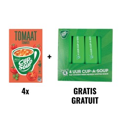 ACTIE CUP A SOUP: 4 x tomaat, pak van 21 zakjes + GRATIS 1 x markeerstift, groen, pak van 4 stuks