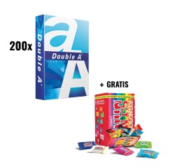ACTION DOUBLE A: 1 x palette papier Premium A4, 80 g + GRATUIT 1 x Tony's Chocolonely mini mix, 900 g