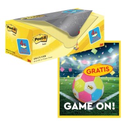 Action Post-It: 1 x Notes, 100 sheets, 76x76, yellow, 16x (+ 4 free) +1 x FREE balloon