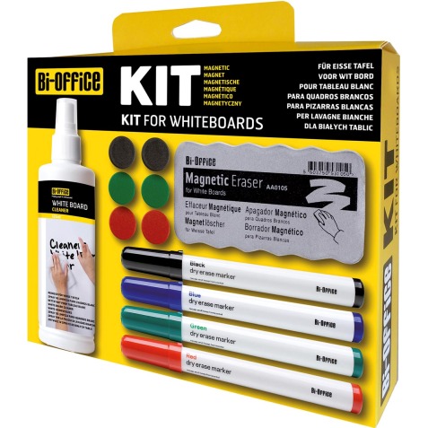 Bi-Office starterkit voor whiteboards, ophangbaar doosje