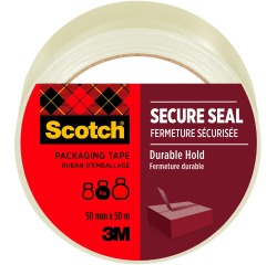 Ruban d'emballage Scotch Secure Seal 50mx50mm transparent