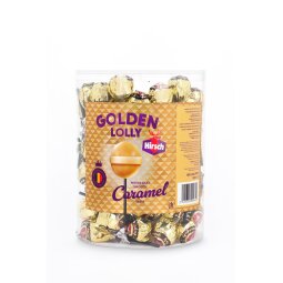 Hirsch Golden Lolly, 100 stuks, pot van 1,2 kg