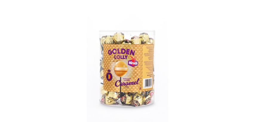 Hirsch Golden Lolly, 100 pieces, 1.2 kg jar
