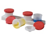 Godet antiverse pour peinture jeu de 4 godets antiverse de 320 ml avec couvercle rouge