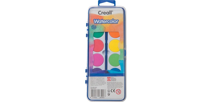 Creall peinture à l'eau, 12 godets