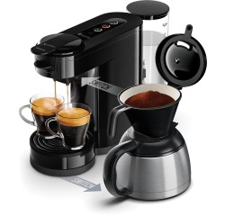 Philips Senseo Switch percolateur, pour le café filtre et dosettes