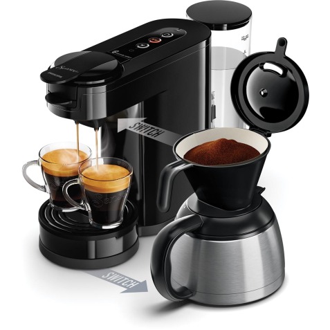 Philips Senseo Switch percolateur, pour le café filtre et dosettes