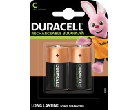 Pile rechargeable Duracell 2x C 3000mAh Plus