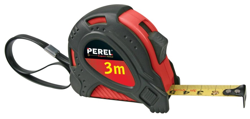 Perel tape measure, 3 m