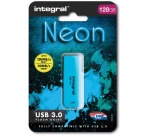 Integral Neon USB-A 3.0 Flash Drive 128GB Blue